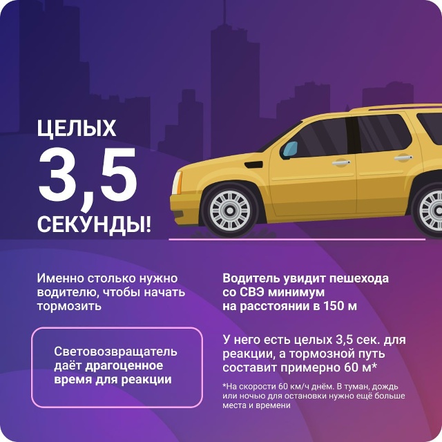 💡🚶В темное время суток световозвращатель – надежны?...