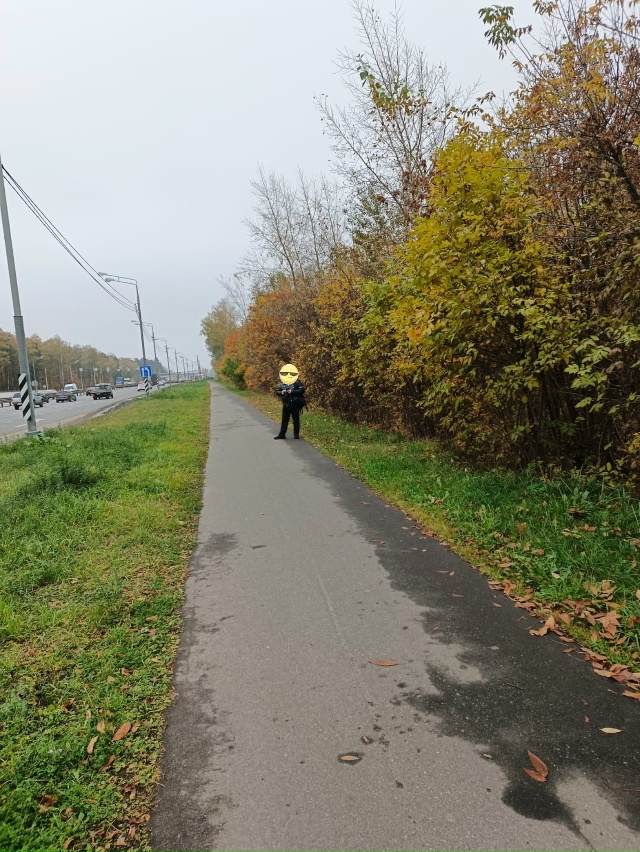 В районе остановки СОЮЗДОРНИИ замечен не первый раз да...