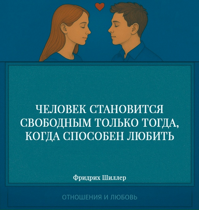 Любовь освобождает человека глубже, чем любые внешние ...