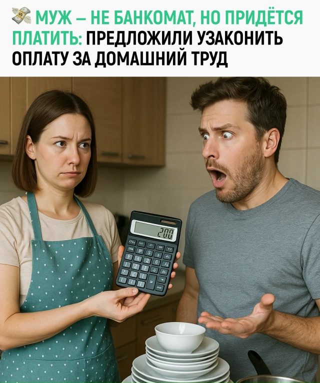 В России предлагают обязать мужчин платить женам за до...