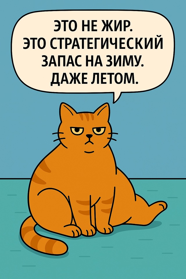 Когда твой кот любит вкусно покушать