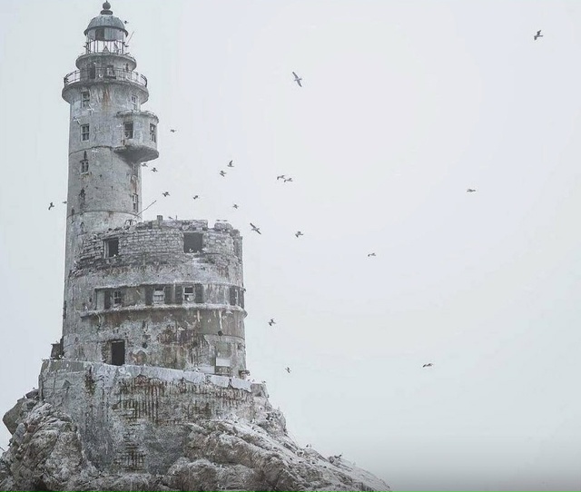 Уникальный маяк в России.
Маяк Анива находится на остр?...