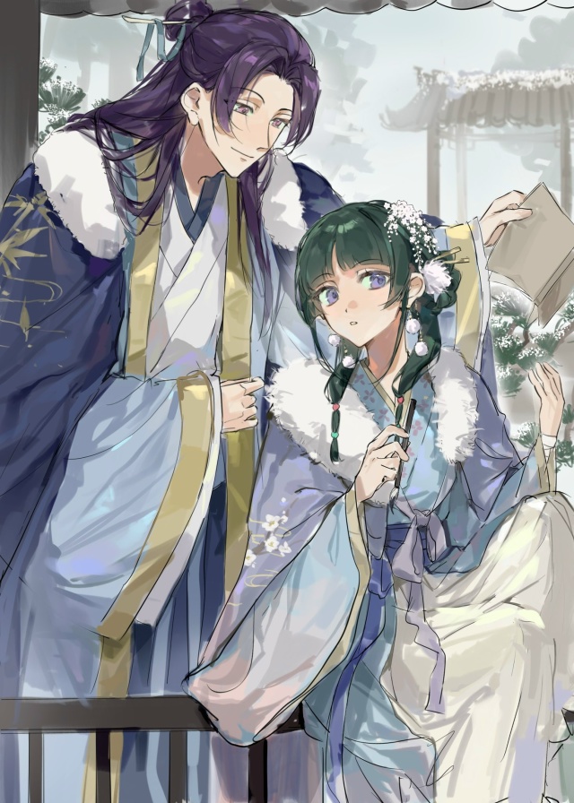 Утро с Женькой и Маомао от YuiKisezu.
❤ #арт@advance_empire | #kusuriya