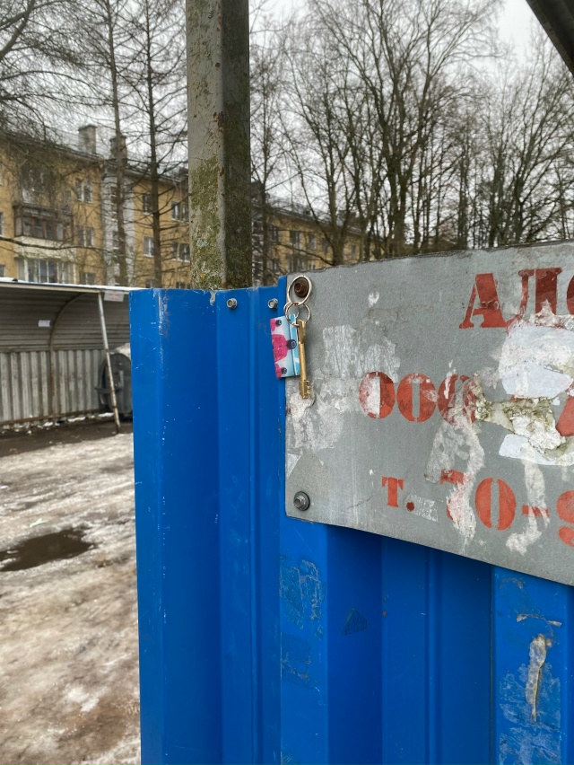 Потерян ключ у помойки на Вали Голубевой, д7.