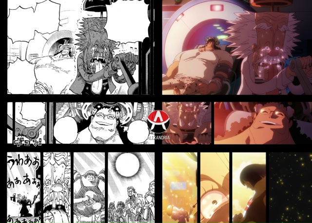 ☠ Сравниваем «Ван-Пис»: манга х 1136 и 1137 серии [Kuma Flashback EN...