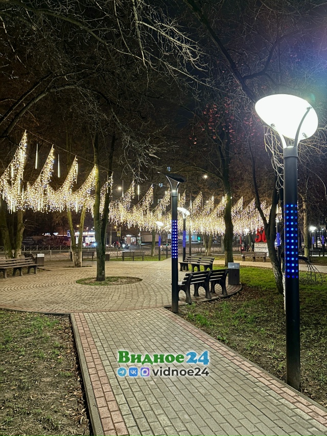 Новогодний сквер 50-летия города Видное 
Фото: [club26550049|?...