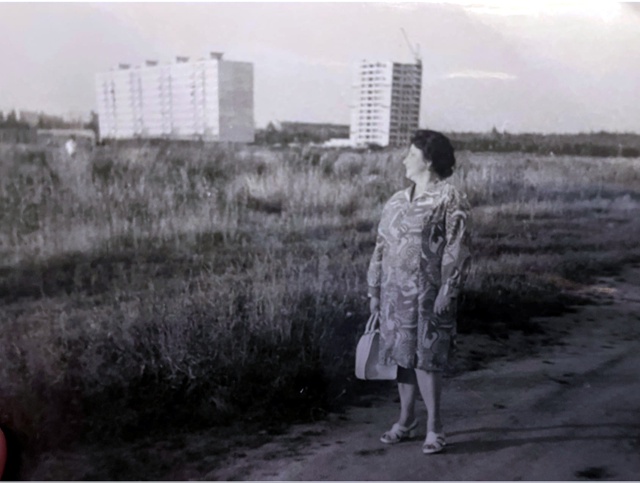 Конец 1970-х. Вид на ул. Фадеева 25, Южный квартал.