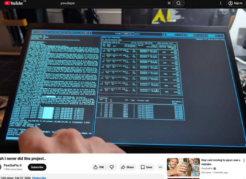 PewDiePie победил ChatGPT: легенда YouTube обучил собственную модель, которая пишет код лучше нейрон