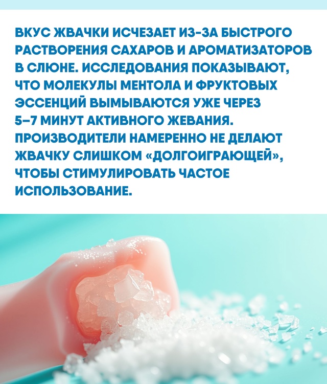 Жвачка — это не просто лакомство, а сложный химический...
