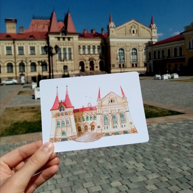Рыбинск в рисунках 🎨 Оцените работу художника ❤ 📷 ...