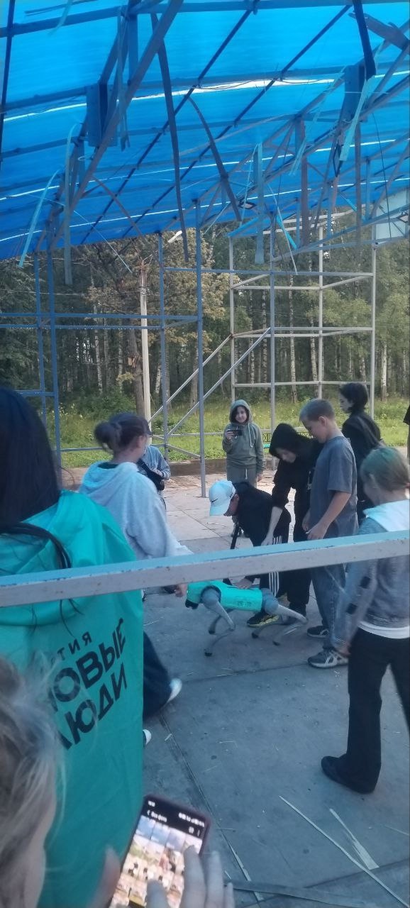 Вот такая была робособака на празднике в городском пар...