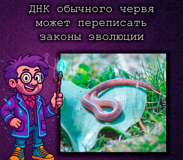 ДНК дождевого червя может изменить взгляд на эволюцию
...