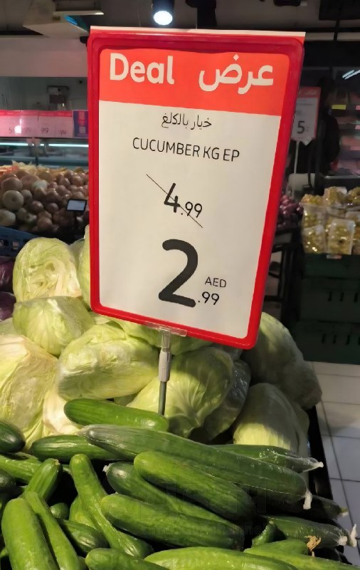 ❗️Огурцы в Дубае стоят почти в 10 раз дешевле, чем в России
Килограмм там можно купить за 3-5 дирха