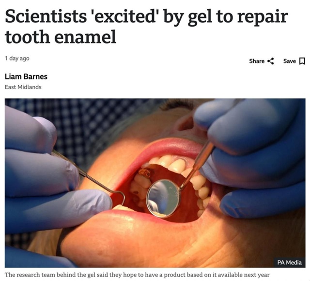 ☝ Учёные разработали гель, который восстанавливает зу...