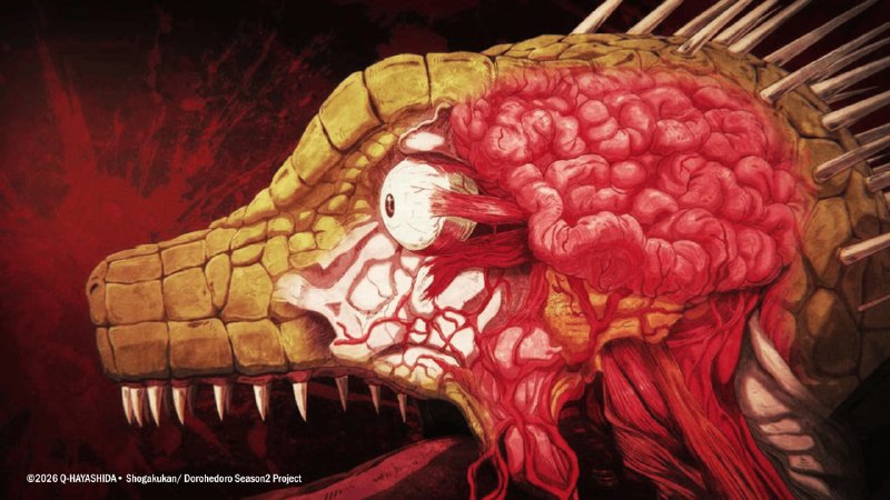 💥2 сезон аниме «Дорохедоро» стартует сразу с ТРЁХ серий!
Премьера состоится 1 апреля 2026 года. Ост