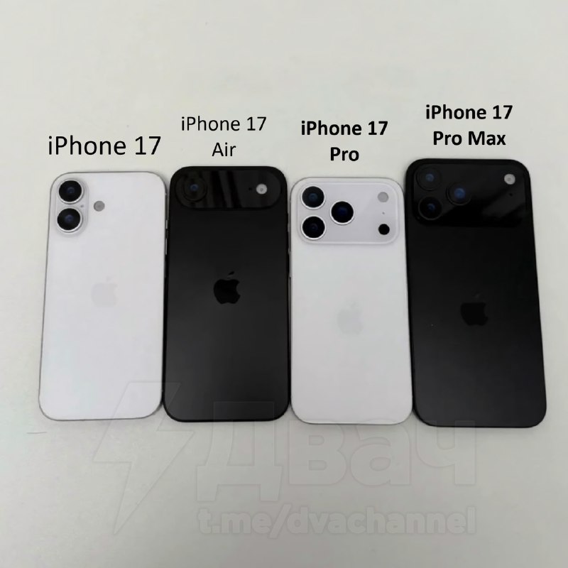 Инсайдеры слили всю линейку iPhone 17: в Сети появились первые изображения новых моделей.
Что уже и