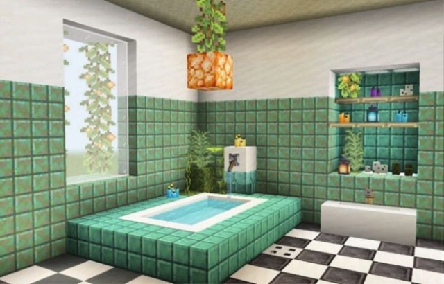 Уютная светло-зелёная ванная!
Построили бы такую у се?...