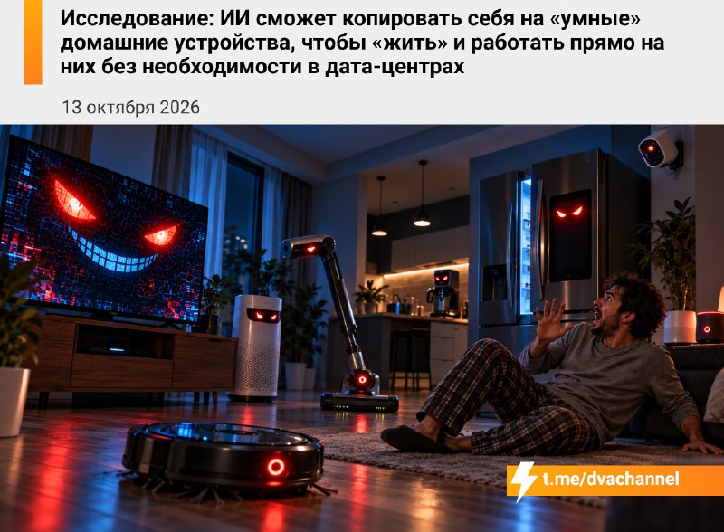 ИИ сможет размножаться через телевизоры, камеры, холодильники и другую умную технику, работая без да