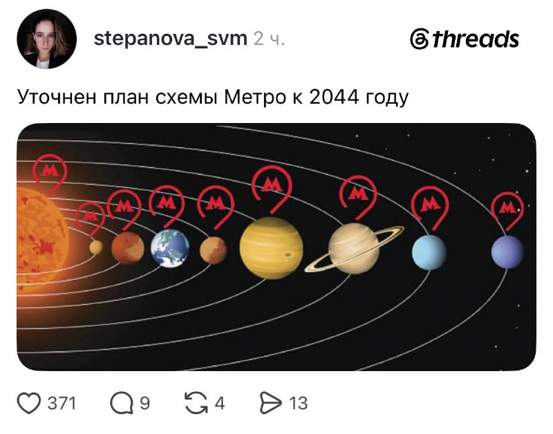 Девочки, вот так выглядит план московского метро к 2044 году.
Скриньте! 💅