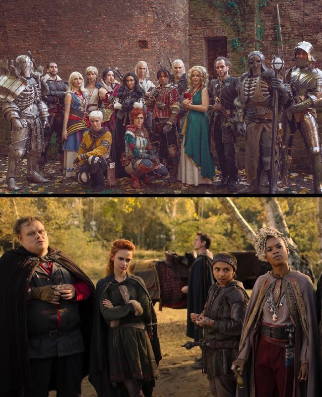 Угадайте, где здесь фанатский косплей, а где кадры из высокобюджетного сериала «Ведьмак» за $221 млн