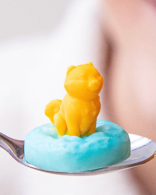 Милота: в новогоднем меню кафе Jpan есть шоколадная сиба-ину, которая скачет от блюда к блюду: она з