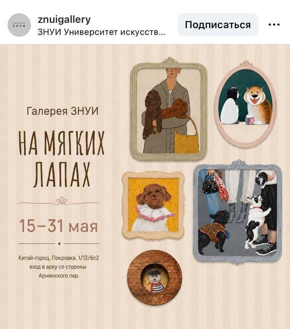 Божечки, милота: в галерее ЗНУИ проходит собачкина и кошечкина выставка «На мягких лапах» 🤯
В камер