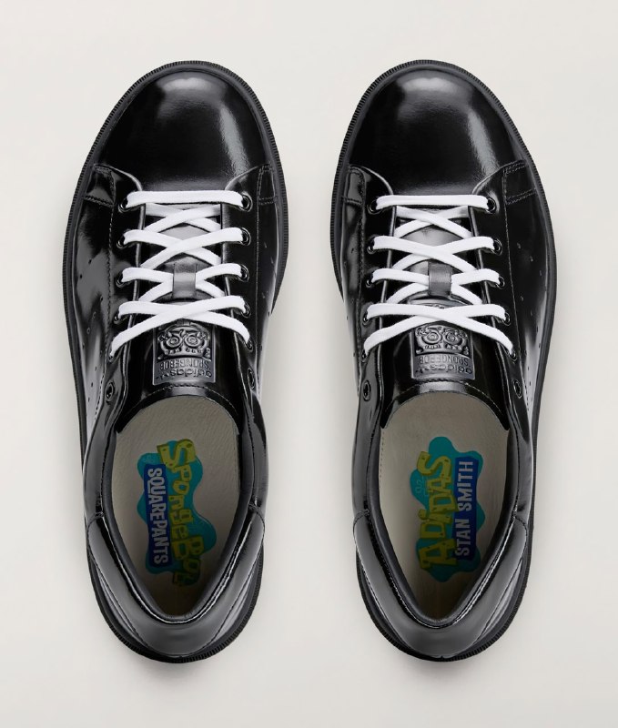 Adidas представил кроссовки Stan Smith, вдохновлённые туфлями Губки Боба
Модель будет выполнена из