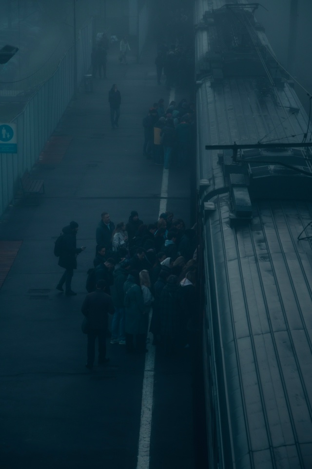 Ноябрьский туман на станции🖤