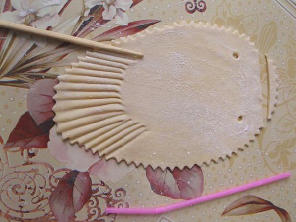 Манты в виде рыбок