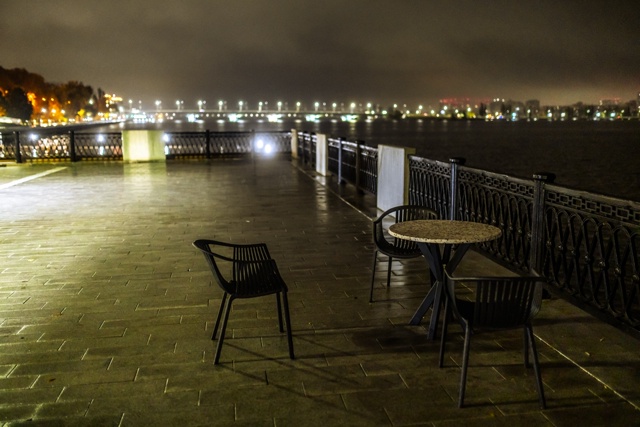 🤩Красивый, влажный и блестящий вечерний Воронеж