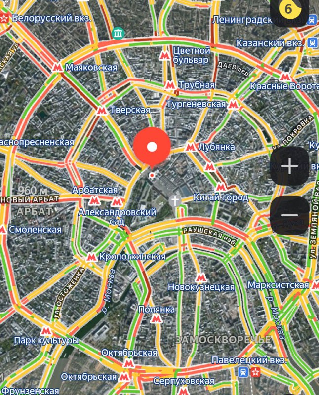 Пу-пу-пу, центр Москвы перекрыт. Движение ограничено на Тверской в сторону центра и на Большом Камен