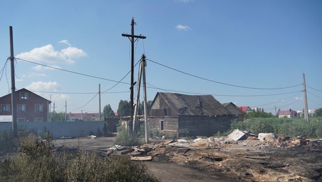В Самарской области произошёл крупный пожар. В ночь на ...