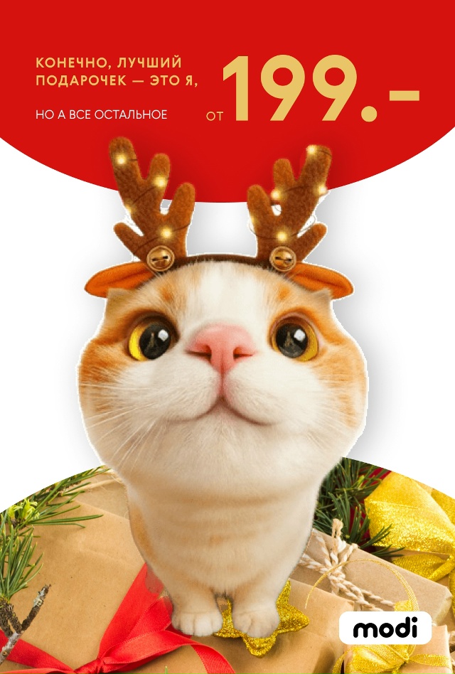 Создаём новогодний вайб вместе с modi 🎄
Лучший подарок...