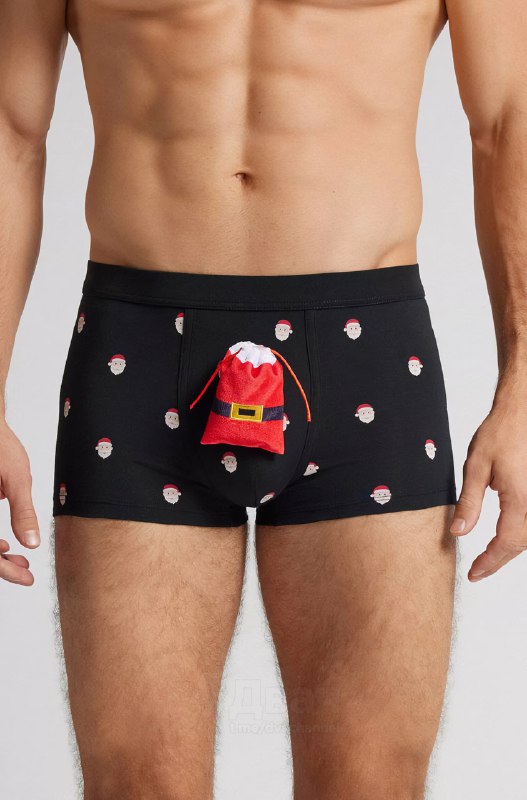 Светящиеся трусы с пряней, пингвином и мешочком с подарками выпустил итальянский бренд Intimissimi