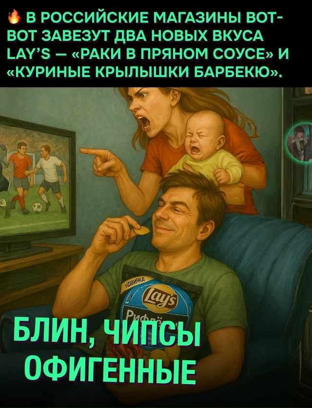 ☝ Lay’s представит два новых вкуса: «Раки в пряном соусе...