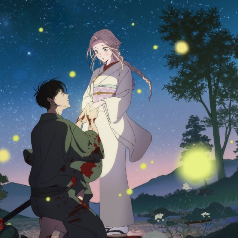 Любовь на грани безумия
Новый постер аниме-сериала по манге "Свадьба светлячков" (Hotaru no Yomeiri