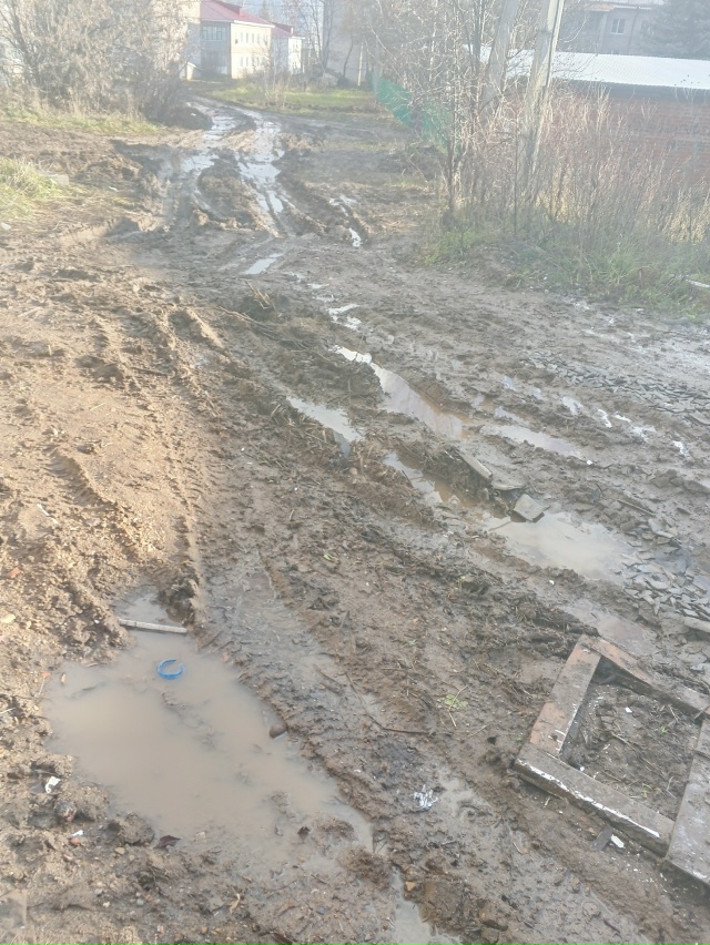 Вот такая дорога к мусорному контейнеру на пролетарск?...