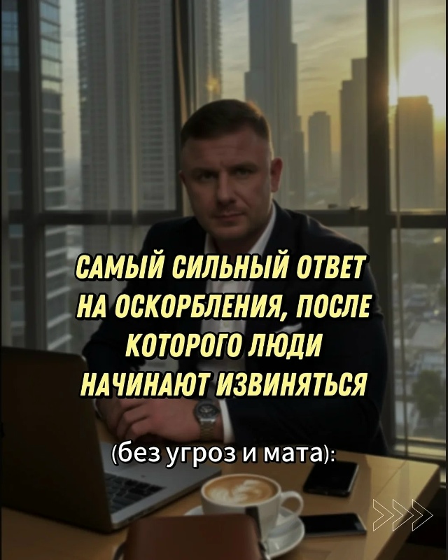 Самый сильный ответ на оскорбления, после которого люд...