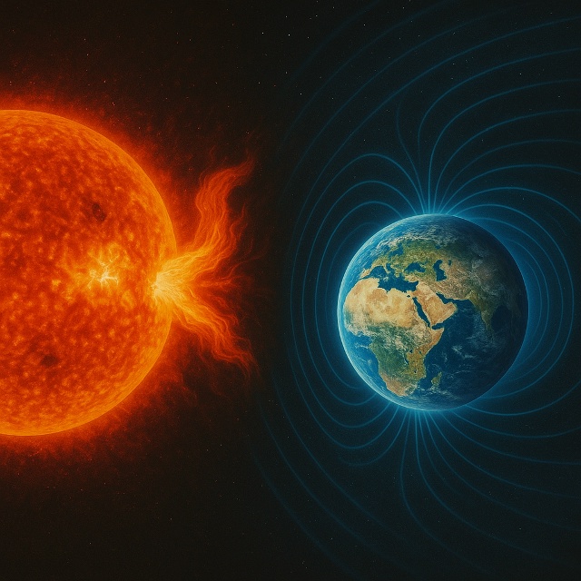 Магнитные бури на Земле мощностью до уровня G2 (умеренн?...