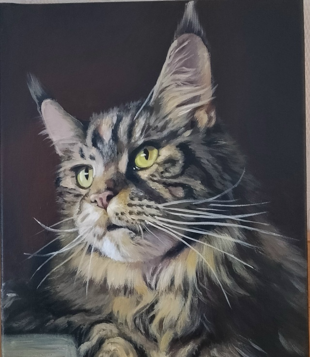 Портрет на заказ. Холст, акрил, 25*30 см.
Людмила Кирсанов?...