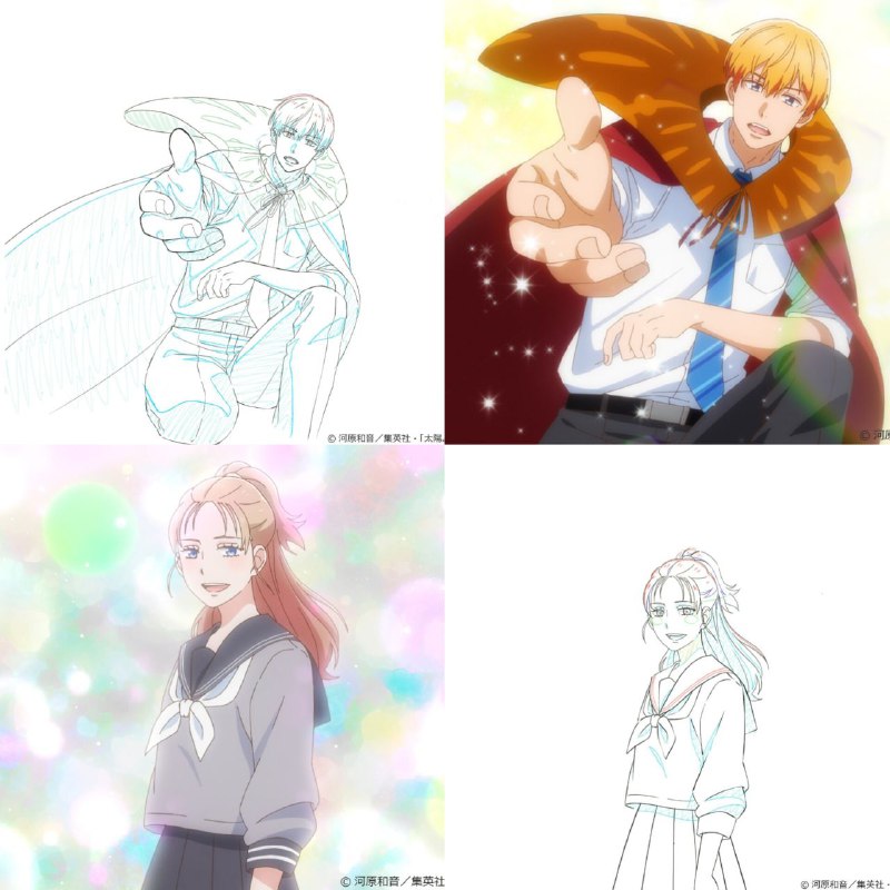 Закулисье производства
Японская студия KAI разместила наработки и итоговые варианты к двум сценам и