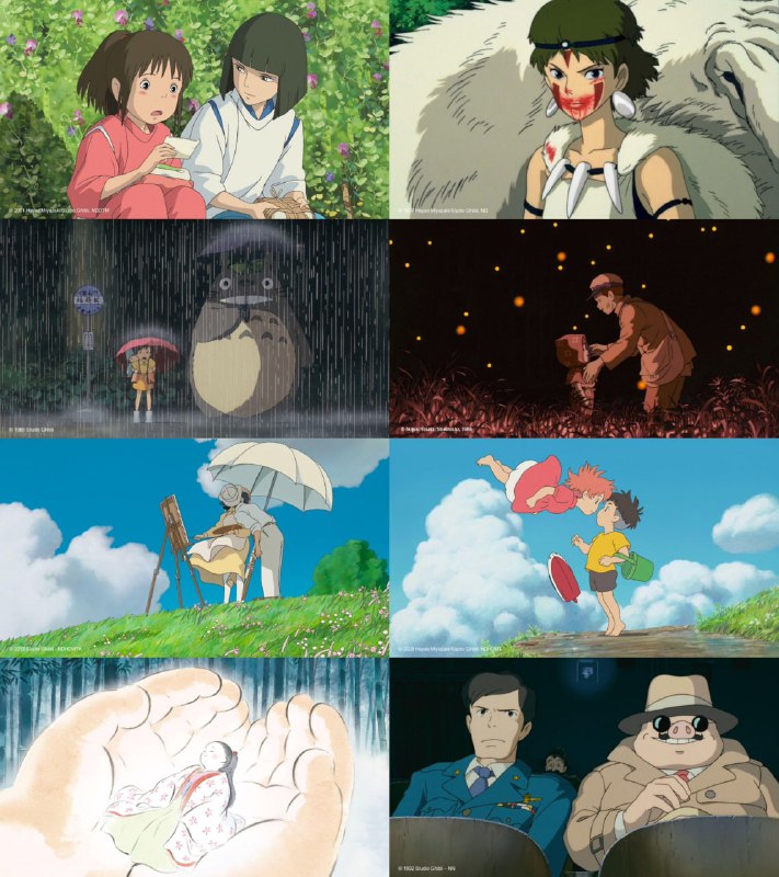 🍃Легендарная студия Ghibli сегодня отмечает свое 40-летие!
Какой ваш любимый фильм студии?