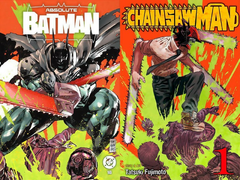 🦇БЭТМЕН В СТИЛЕ ЧЕЛОВЕКА-БЕНЗОПИЛЫ!
Показали новую обложку комикса «Absolute Batman» с отсылкой к м