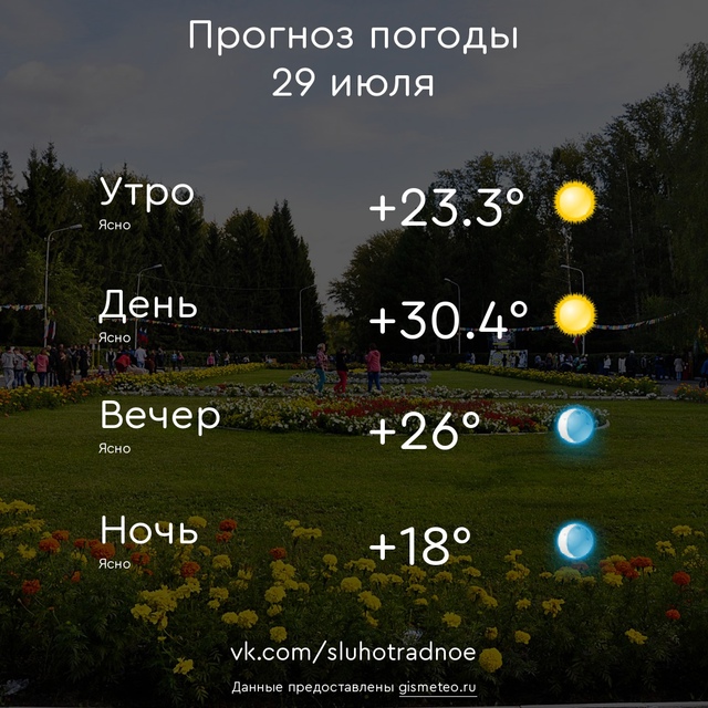 ⛅ Доброе утро, Отрадненцы! Всем продуктивного и приятн...