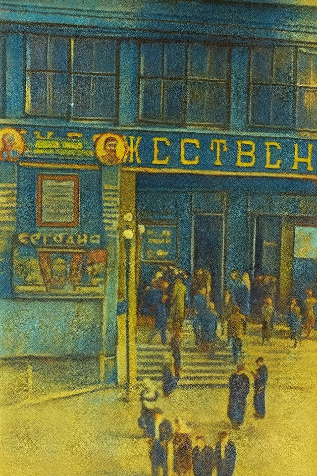 Взгляд в прошлое. У входа в кинотеатр «Художественный»...