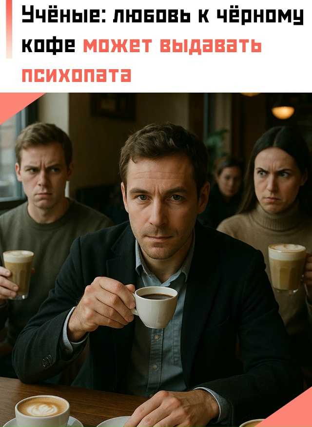 😳 По мнению учёных, это отражает не любовь к эспрессо, ...