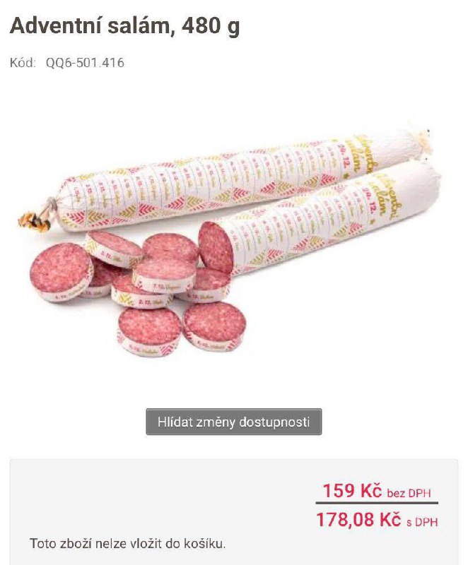 Чехи представили адвент-календарь в виде колбасы — и это не концепт и не шутка. Цельную салями заво