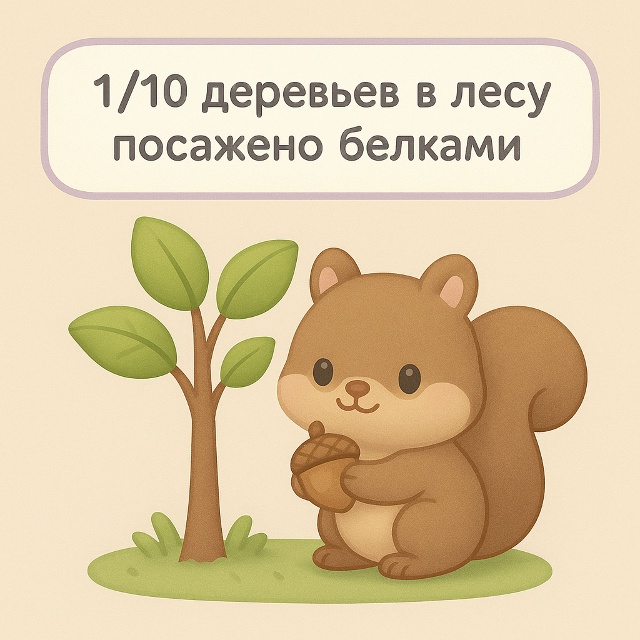 Лес, выращенный маленькими садовниками 🌰🌲
Оказывае?...