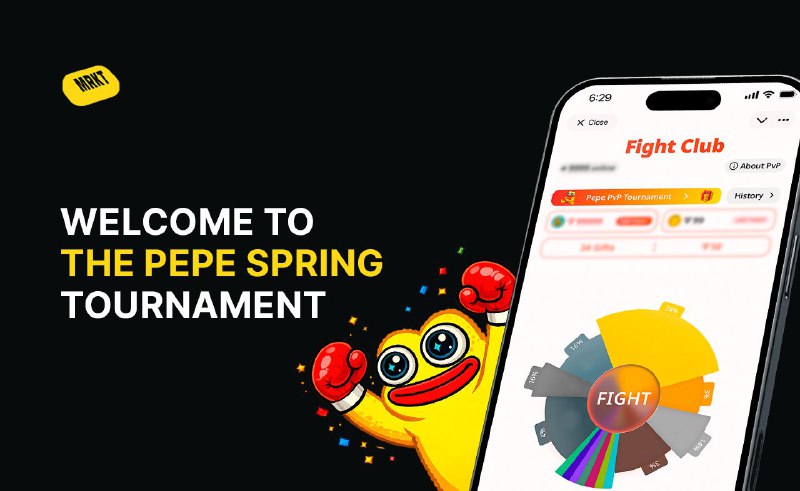 #MRKT
Охота за Plush Pepe началась!
Pepe Spring Tournament уже идёт на MRKT и продлится 14 дней.
5