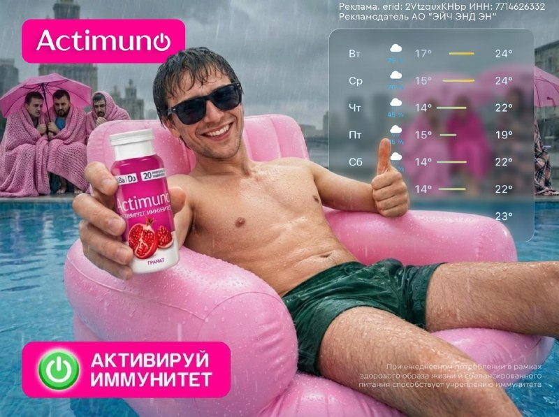 ☔️ Не та погода, чтобы болеть
Дожди и перепады температуры никто не отменял, поэтому самое время по